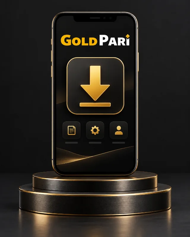 Illustration of mobile website access to Gold Pari