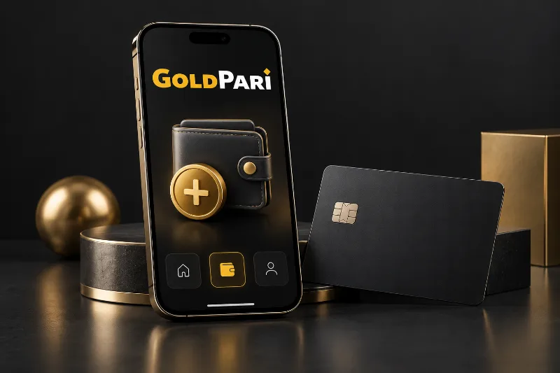 Illustration of funding a Gold Pari account